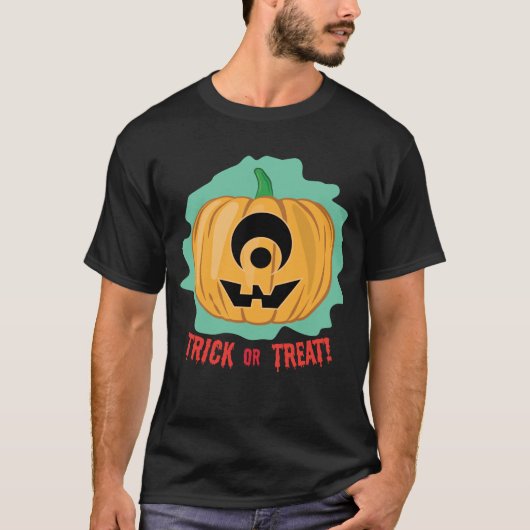 Funny Halloween Pumpkin T-Shirt (Vorderseite)