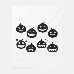 Funny Halloween Pumpkins Halloween-Party Halloween Fleecedecke