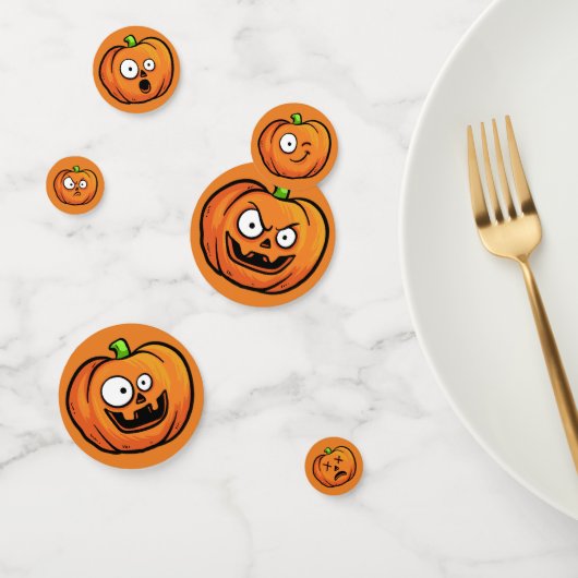 Funny Halloween Pumpkins Tischkonfetti Konfetti (Gruppe)