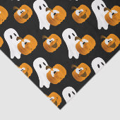 Funny Halloween Pumpkins und Ghost Seidenpapier (Ausschnitt)