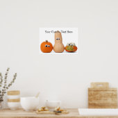 Funny Halloween Pumpkins Zollposter Poster (Küche)