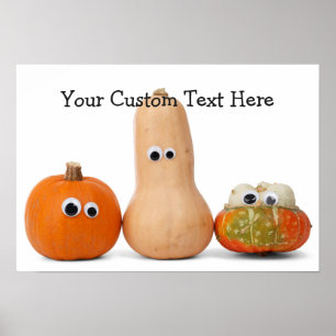 Funny Halloween Pumpkins Zollposter Poster