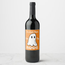 Funny Halloween Pun Wine Labels