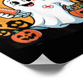 Funny Halloween Quote Say Boo To The Flu Cool Vacc Poster (Ecke)