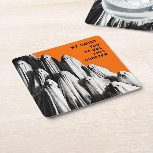 Funny Halloween Rechteckiger Pappuntersetzer (angewinkelt)