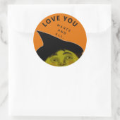 Funny Halloween Runder Aufkleber (Tasche)