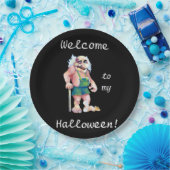 Funny Halloween Scandinavian Ogre Troll Pappteller (Party)