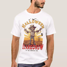 Funny Halloween Scarecrow T - Shirt