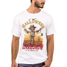 Funny Halloween Scarecrow T - Shirt