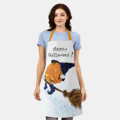 Funny Halloween Schürze Hexenkürbis (Getragen)