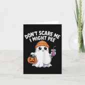 Funny Halloween Schwangere Geist Don't e Me I may Karte (Vorderseite)