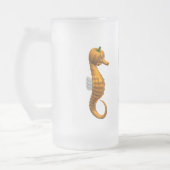 Funny Halloween Seepferd Mattglas Bierglas (Links)
