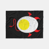 Funny Halloween Shirt Devil Egg Yolk Food Lover La Fleecedecke (Vorderseite (Horizontal))