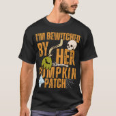 Funny Halloween Shirt für Paare Name auf der Rücks (Vorderseite)