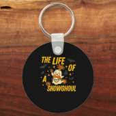 Funny Halloween Showghoul Ghost Costume Party Desi Schlüsselanhänger (Vorderseite)