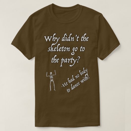 Funny Halloween Skeleton 2519 T-Shirt (Design vorne)