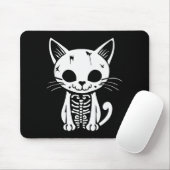 Funny Halloween Skeleton Cat Kitty Costume Skull C Mousepad (Mit Mouse)