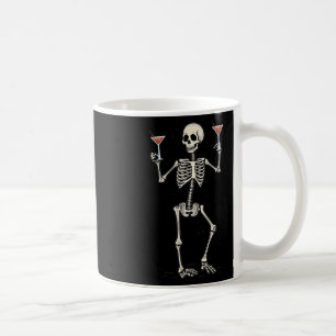 Funny Halloween Skeleton Drinks Manhattan Schwanz Kaffeetasse