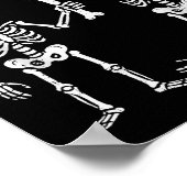 Funny Halloween Skeleton fand ich Humerus Humorus Poster (Ecke)