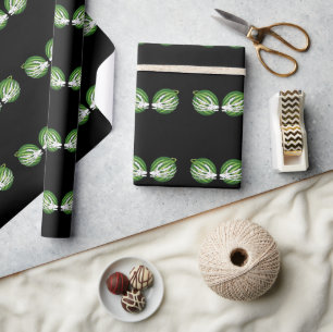 Funny Halloween Skeleton Hands Holding Melons Geschenkpapier