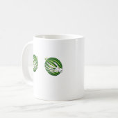 Funny Halloween Skeleton Hands Holding Melons Kaffeetasse (Vorderseite Links)