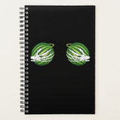 Funny Halloween Skeleton Hands Holding Melons Planer (Vorderseite)