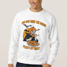 Funny Halloween Skeleton, Pizza Lover Foody
