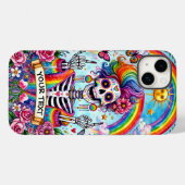 Funny Halloween Skeleton Tarot Card Case-Mate iPhone Hülle (Rückseite (Horizontal))