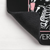 Funny Halloween Skeleton trinken Kaffee Zitat Nev Mousepad (Ecke)