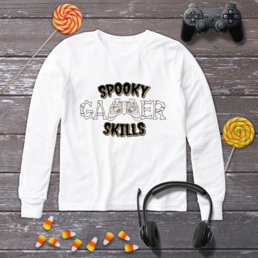 Funny Halloween Skeleton Video Game Controller
