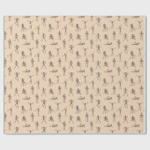 Funny Halloween Skeletts Geschenkpapier (Flach)