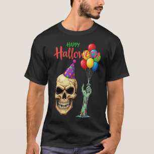 Funny Halloween Skull Party Balloons T-Shirt