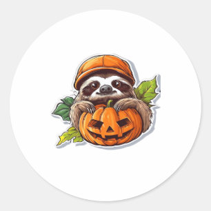 Funny Halloween Sloth Sticker Klassischer T - Shir