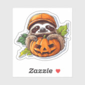 Funny Halloween Sloth Sticker Klassischer T - Shir (Blatt)