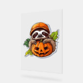 Funny Halloween Sloth Sticker Klassischer T - Shir Acrylschild (Winkel)