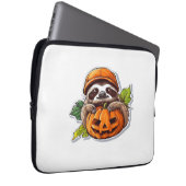 Funny Halloween Sloth Sticker Klassischer T - Shir Laptopschutzhülle (Vorne Rechts)