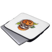 Funny Halloween Sloth Sticker Klassischer T - Shir Laptopschutzhülle (Vorne Knopf)