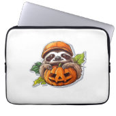Funny Halloween Sloth Sticker Klassischer T - Shir Laptopschutzhülle (Vorderseite)