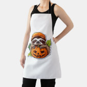 Funny Halloween Sloth Sticker Klassischer T - Shir Schürze (InSitu)
