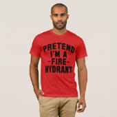Funny Halloween, so als wäre ich ein Feuerwehrmann T-Shirt (Vorne ganz)