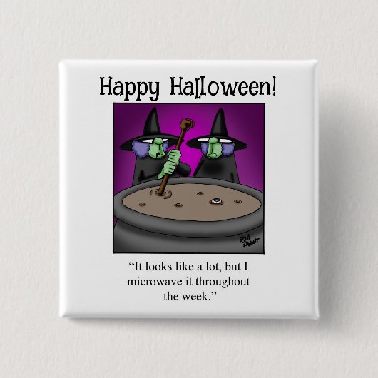 Funny Halloween Spaß Button Gifts/Favoriten (Vorderseite)