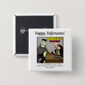 Funny Halloween Spaß Button Gifts/Favoriten (Vorne & Hinten)