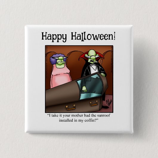 Funny Halloween Spaß Button Gifts/Favoriten (Vorderseite)