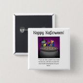Funny Halloween Spaß Button Gifts/Favoriten (Vorne & Hinten)