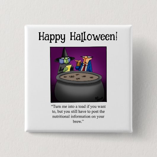 Funny Halloween Spaß Button Gifts/Favoriten (Vorderseite)