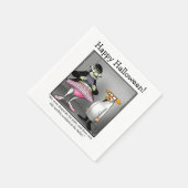 Funny Halloween Spaß Cocktail Napkins Serviette (Ecke)