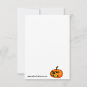 Funny Halloween Spaß Grußkarte (Rückseite)