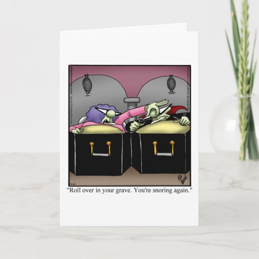 Funny Halloween Spaß Grußkarte Feiertagskarte (Vorderseite)