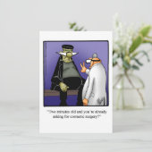 Funny Halloween Spaß Grußkarte Feiertagskarte (Stehend Vorderseite)