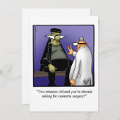 Funny Halloween Spaß Grußkarte Feiertagskarte (Vorne/Hinten)